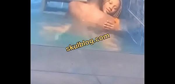  Hidden Camera Caught Boyfriend and girlfriend fucking inside pool